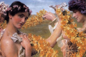 Tadema Art - When Flowers Return Romantic Sir Lawrence Alma Tadema